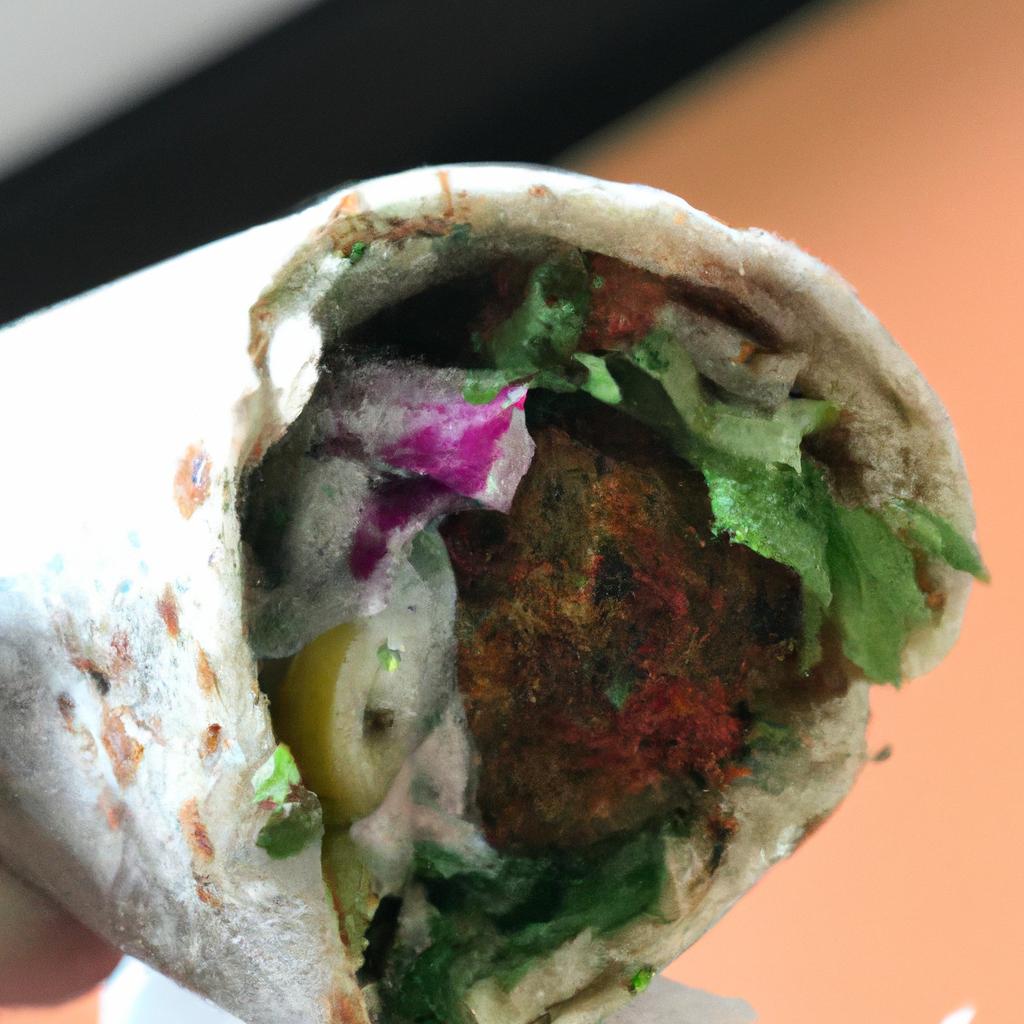 image from Falafel wrap