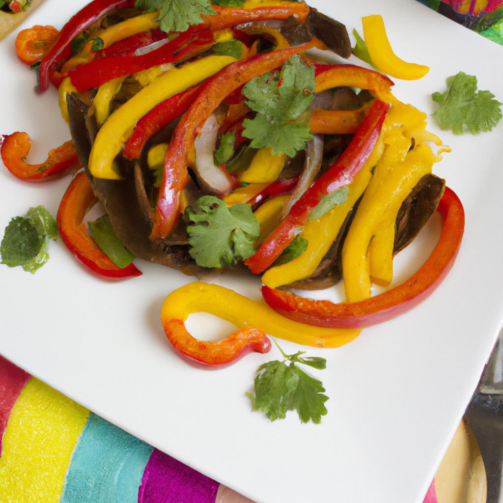 image from Fajitas vegetarianas